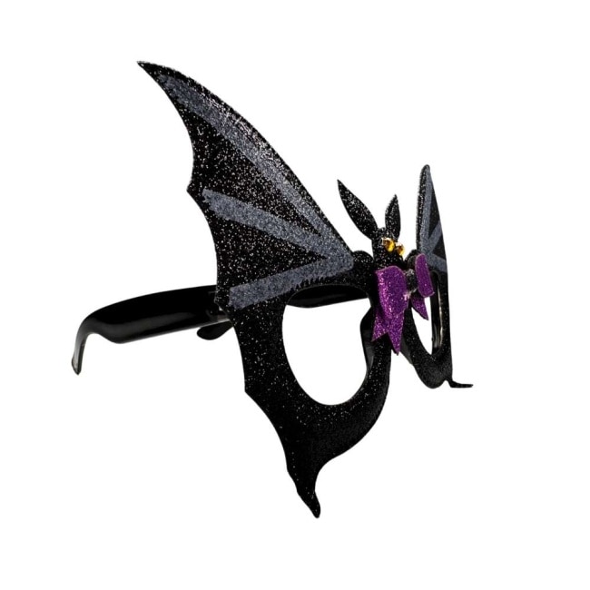 摩達客 cosplay派對裝扮派對變裝 萬聖黑色蝙蝠造型眼鏡 image