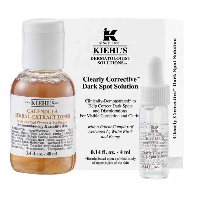 【Kiehl’s 契爾氏】金盞花精華修護化妝水40ml+激光極淨白淡斑精華4ml 公司貨 image