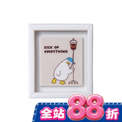 Watsons 屈臣氏 【SSEBONGRAMA 躺平鴨】Duck藝術家磁鐵小畫框 咖啡續命款 image