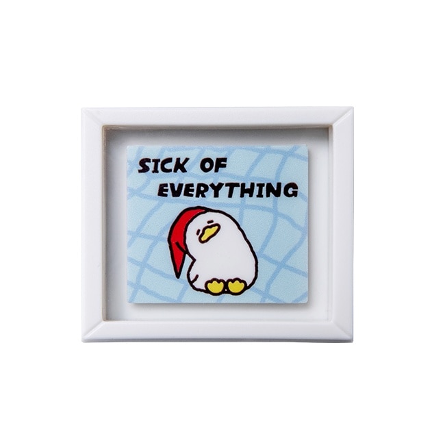 【SSEBONGRAMA 躺平鴨】Duck藝術家磁鐵小畫框 只想睡覺款 image