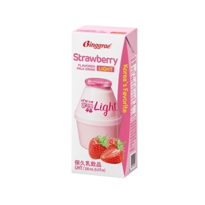 BINGGRAE Binggrae Light草莓風味保久乳飲品200ML image