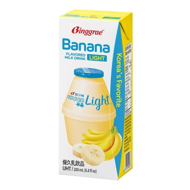 Binggrae Light香蕉風味保久乳飲品200ML image