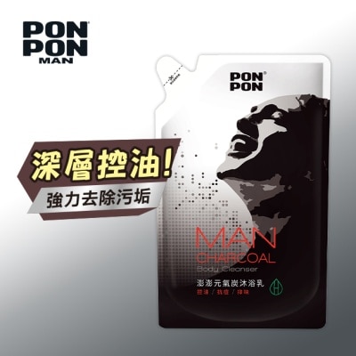 澎澎 PonPon - 澎澎MAN 香浴乳補充包-元氣炭700g