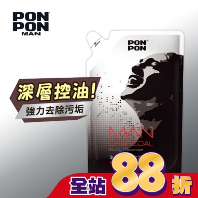 澎澎 PonPon - 澎澎MAN 香浴乳補充包-元氣炭700g
