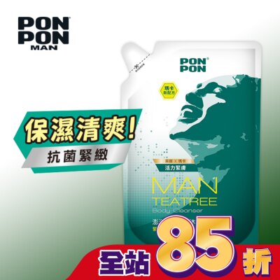 PonPon 澎澎 澎澎MAN香浴乳-茶樹精油補充包700g