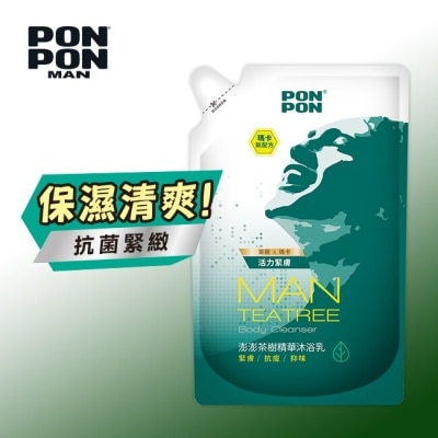 澎澎 PONPON 澎澎MAN香浴乳補充包-茶樹精華700g