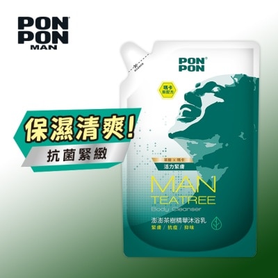 澎澎 PonPon 澎澎MAN香浴乳補充包-茶樹精華700g