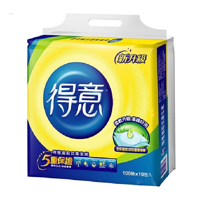 得意抽取衛生紙100抽10包 image