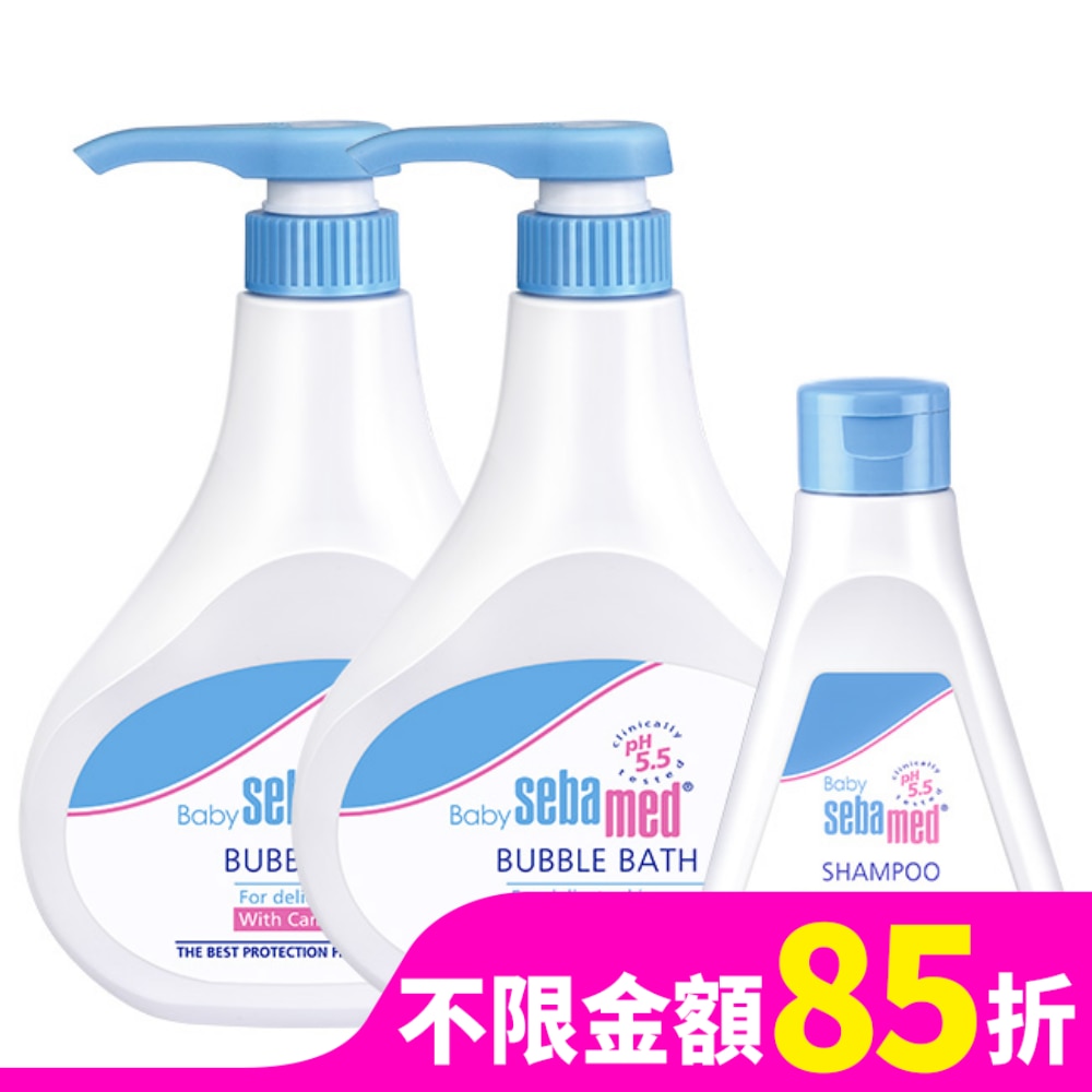 施巴5.5嬰兒泡泡浴露500mlx2入組