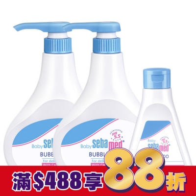 seba med 施巴 施巴5.5嬰兒泡泡浴露500mlx2入組