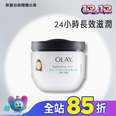 OLAY OLAY 滋潤保濕霜(無添加色素香料)100g (面霜)-新舊包裝隨機出貨