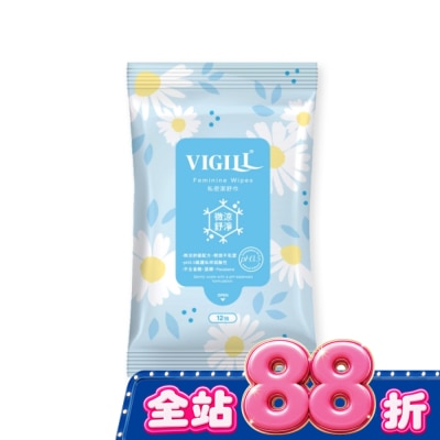 婦潔VIGILL - 婦潔 私密潔舒巾 12片/包 image