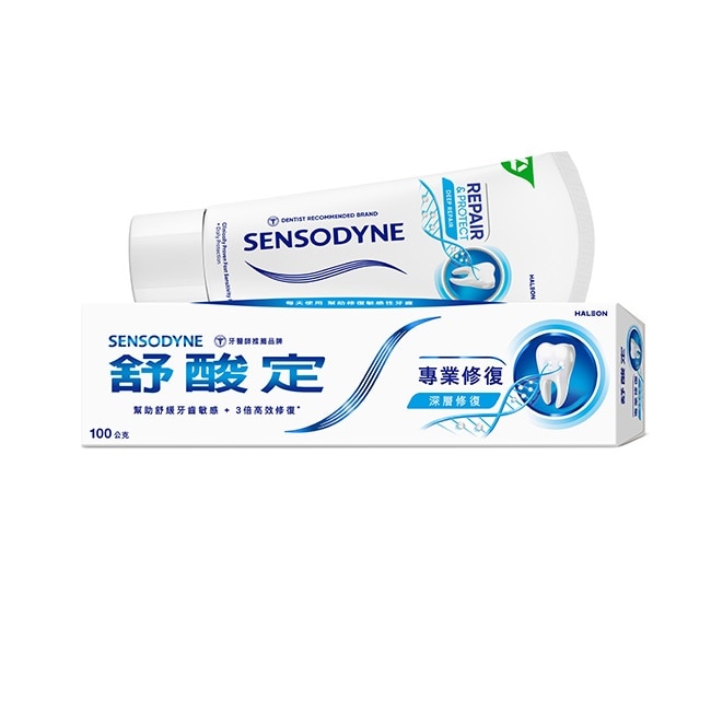 舒酸定 進階護理 專業修復抗敏牙膏100g -原味(深層修復) image