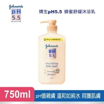 J&JPH55嬌生PH5.5 嬌生pH5.5蜂蜜舒緩沐浴乳750ml