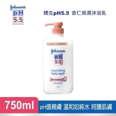 J&JPH55嬌生PH5.5 pH5.5杏仁保濕沐浴乳750ml