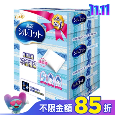 絲花 絲花 化妝棉 (80+2片)X3盒