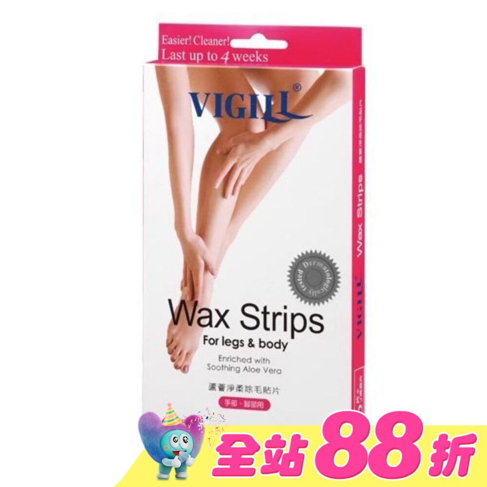 VIGILL 蘆薈淨柔除毛貼片 (手/腳部用) 16片/盒