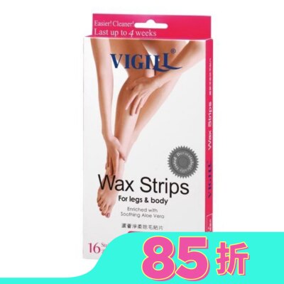 婦潔VIGILL VIGILL 蘆薈淨柔除毛貼片 (手/腳部用)  16片/盒