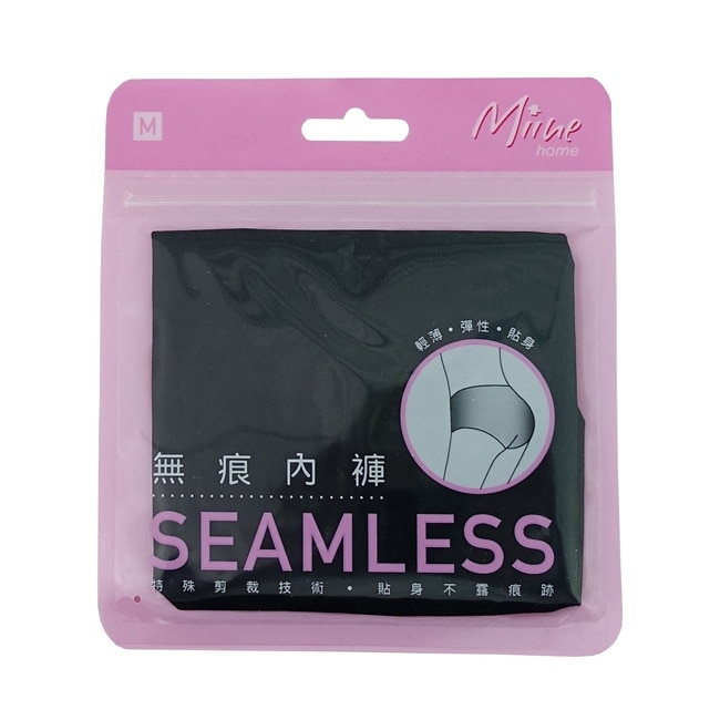 Miine 無痕中腰女內褲 黑色 M image