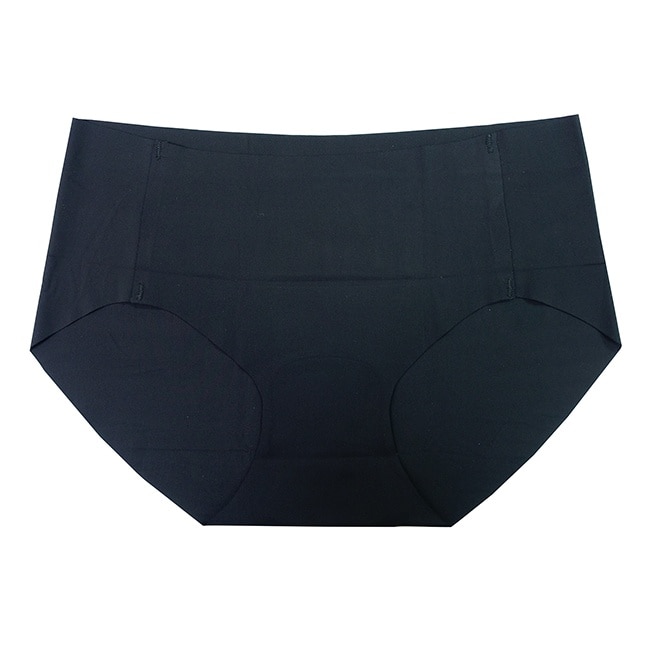 Miine 無痕中腰女內褲 黑色 M image