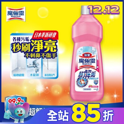 魔術靈 浴室清潔劑-玫瑰香經濟瓶500ML