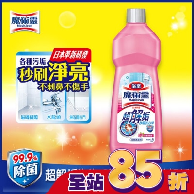 魔術靈 浴室清潔劑-玫瑰香經濟瓶500ML