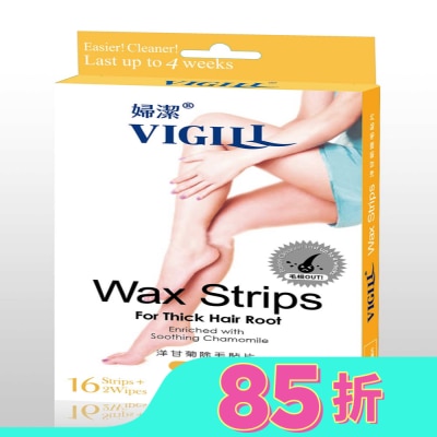 婦潔VIGILL 婦潔 VIGILL洋甘菊除毛貼片-粗毛根專用(屈臣氏獨家)16片/盒