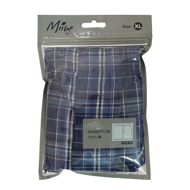 Miine 時尚格紋平口褲 XL【顏色隨機出貨】 image
