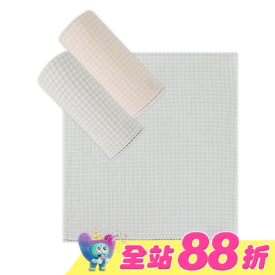 Miine - 方格紗布手巾【顏色隨機出貨】