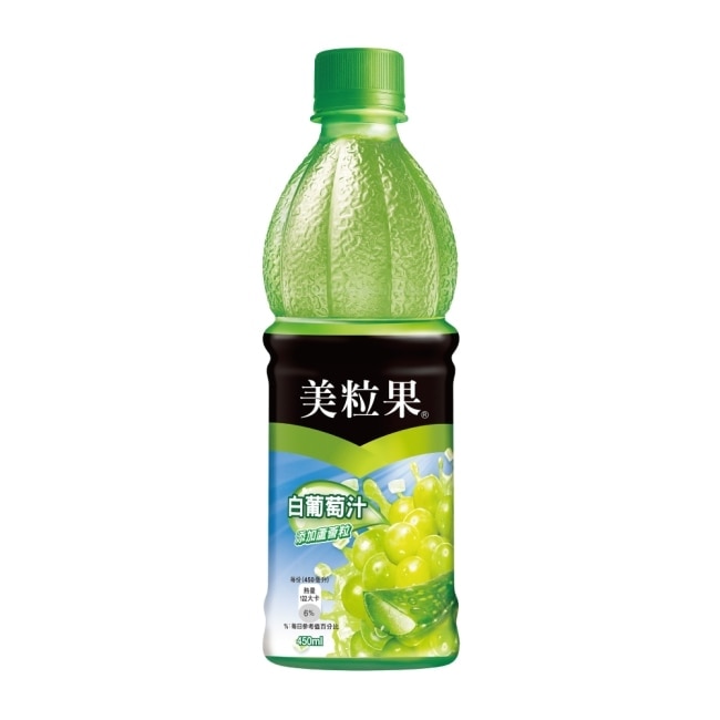 美粒果白葡萄汁特加清新蘆薈粒 450ml