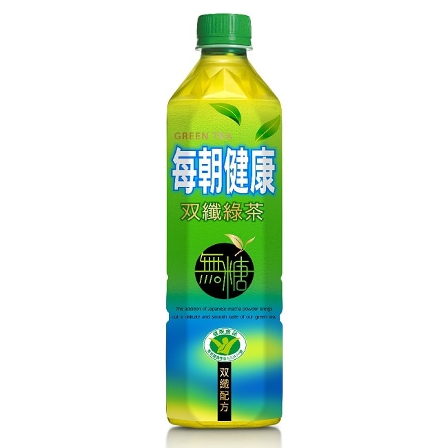 每朝健康雙纖無糖綠茶 650ML