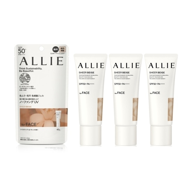 ALLIE 持采濾鏡調色UV防曬乳(木質調勻妍) 40g*3入組