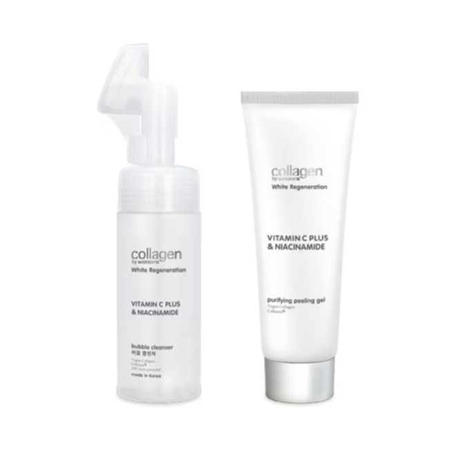 Collagen 喚白新生淨化去角質凝膠 100g*1+喚白新生潔顏泡沫 150ml*1