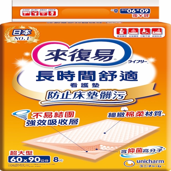 來復易看護墊 (大) 8片*12包-箱購