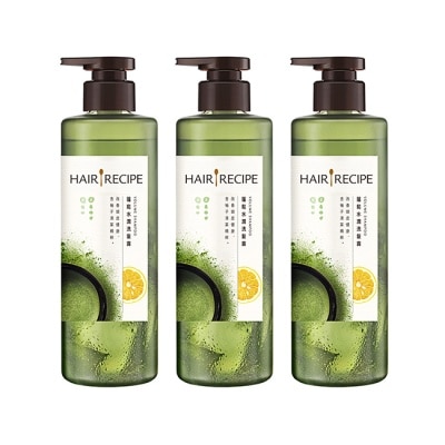 HAIR RECIPE - 髮的食譜柚子清茶蓬鬆水潤洗髮露510G*3 image