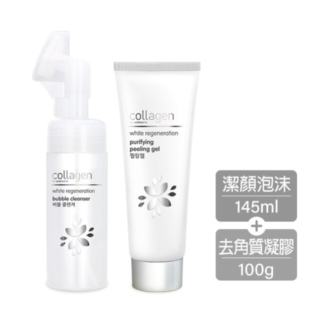 Collagen 喚白新生去角質凝膠 100g*1+潔顏泡沫 145ml*1