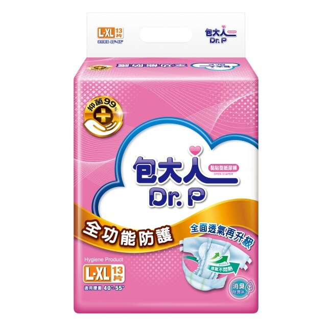 包大人成褲全功能防護L-XL 13片X6包 超值組