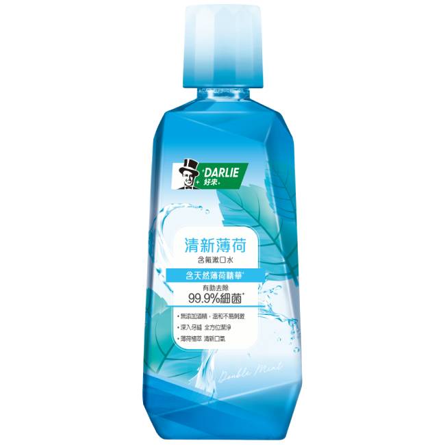 DARLIE好來全亮白極緻+清新薄荷含氟漱口水(無酒精) 500ml超值組