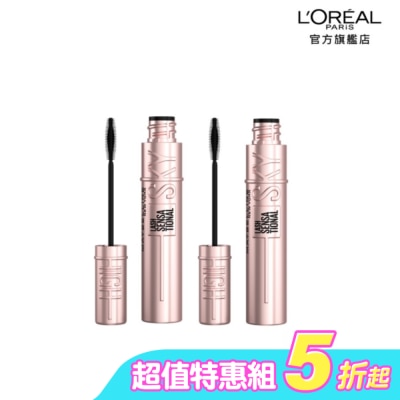 Maybelline 媚比琳 - 媚比琳飛天翹防水睫毛膏 黑色 2入組 #0工具秒束型 #NO1冠軍睫毛膏