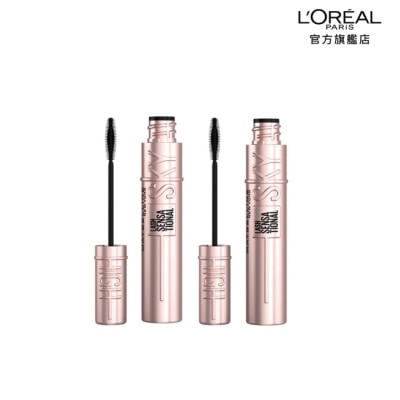 Maybelline 媚比琳 媚比琳飛天翹防水睫毛膏 黑色 2入組