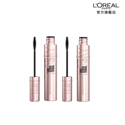 Maybelline 媚比琳 媚比琳飛天翹防水睫毛膏 黑色 2入組 #0工具秒束型 #NO1冠軍睫毛膏