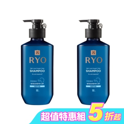 韓國Ryo呂 - 呂 滋養韌髮洗髮精去屑專用400ml x2