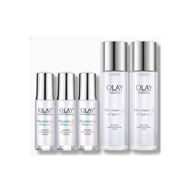 OLAY 革糖素小白瓶 - 透白囤貨組-OLAY水感透白光曜精華30ml*3+OLAY水感透白光曜精華水150ml*2