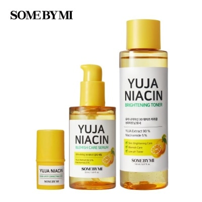 SOMEBYMI SOMEBYMI柚子亮白組(亮白煥采化妝水150ml*1+亮白煥采精華50ml*1+提亮護膚棒5g*1)