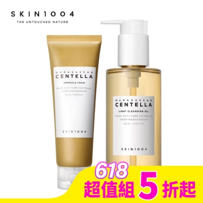 SKIN1004 SKIN1004 積雪草洗卸組(積雪草清爽卸妝油 200ml*1+積雪草弱酸洗面乳 125ml*1)