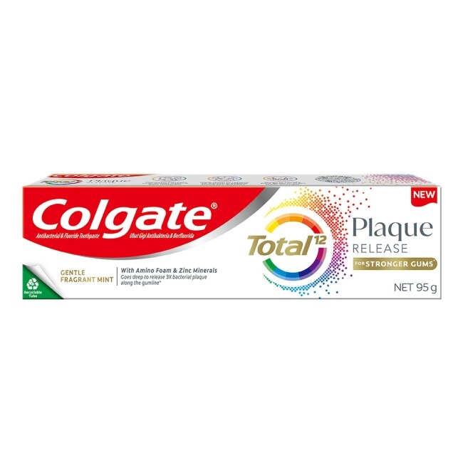 高露潔colgate 高露潔全效抗牙菌斑清恬薄荷牙膏95g*4