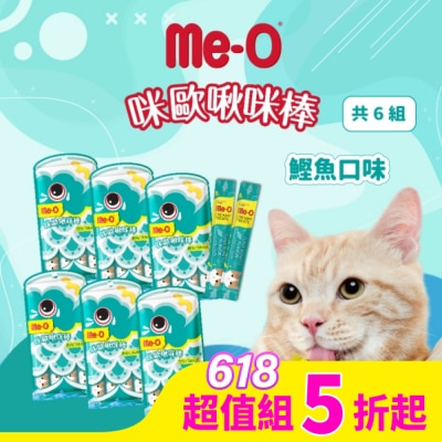 MEO 咪歐啾咪棒 - 鰹魚口味肉泥 15G (4入袋裝)*6組