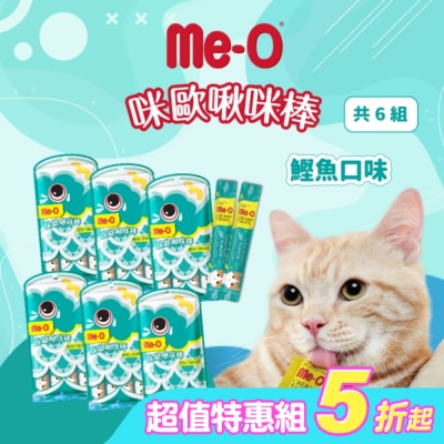 Me-O - 咪歐啾咪棒 - 鰹魚口味肉泥 15G (4入袋裝)*6組