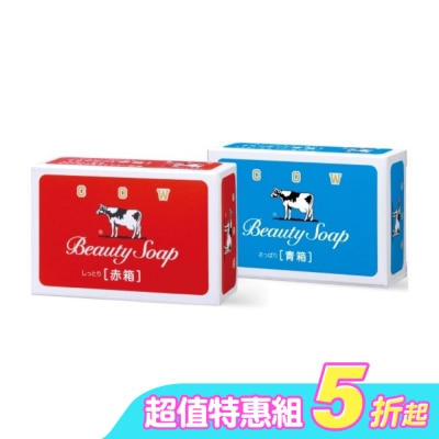 COW STYLE牛乳石鹼 - 牛乳石鹼牛乳香皂(紅盒)*6+牛乳石鹼牛乳香皂(藍盒)*6