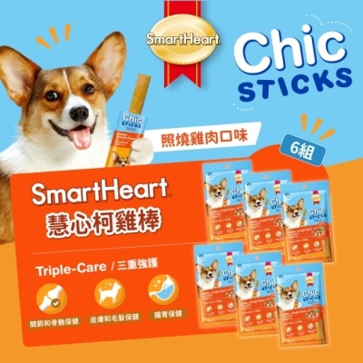 Smartheart慧心 慧心柯雞棒 - 照燒雞肉口味 15G (4入袋裝)*6組